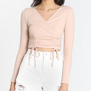 showpo violette top in beige